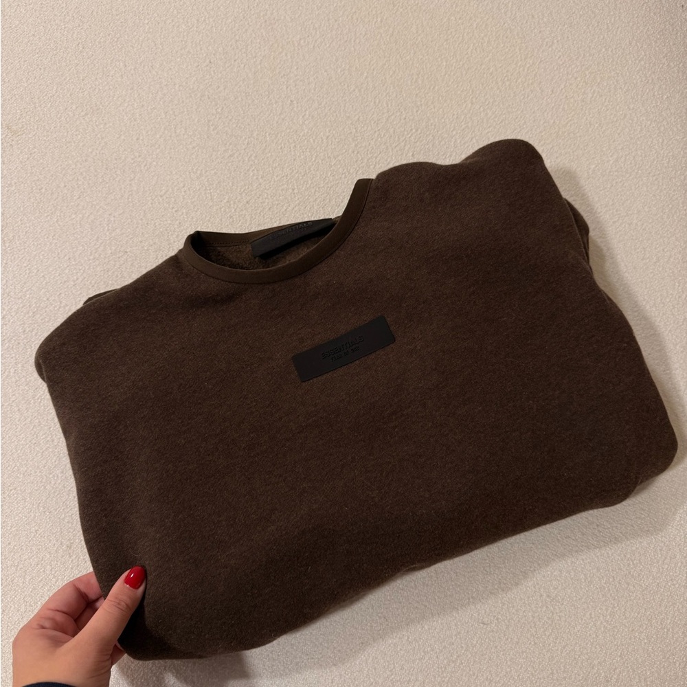 Essentials Sweatshirt Brown - Picture 5 of 7